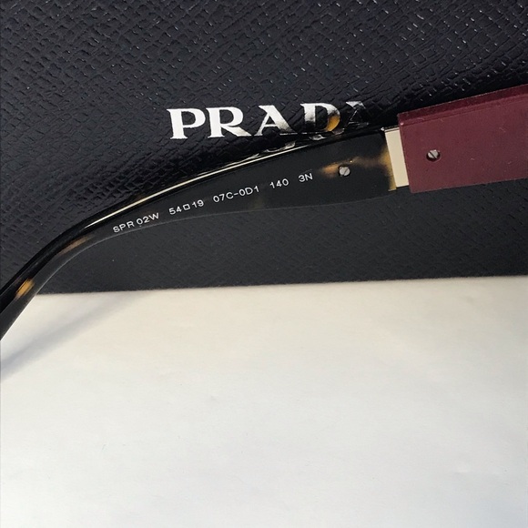 New Authentic Prada Brown Cat Eye Ladies Sunglasses PR 02WS 07C0D1 - Picture 12 of 14